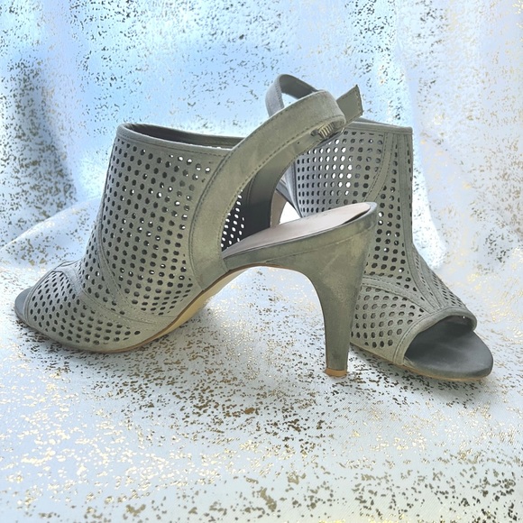 Kelly & Katie Shoes - 2/$25 Grey Microsuede Slingback Bootie